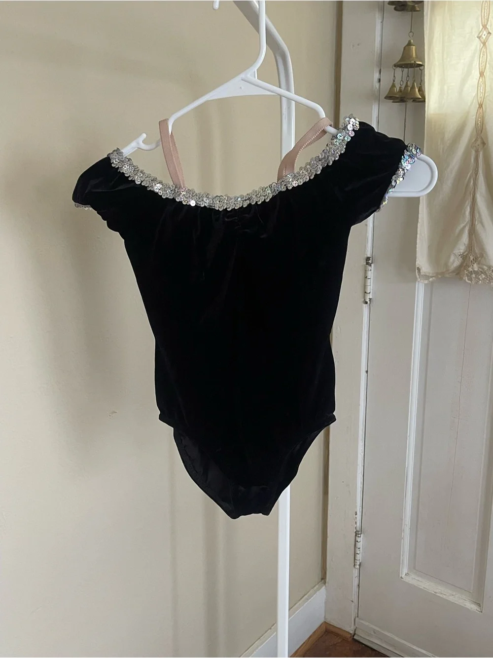 Kids Velvet and Sequin Poodle Skirt Dance Costume